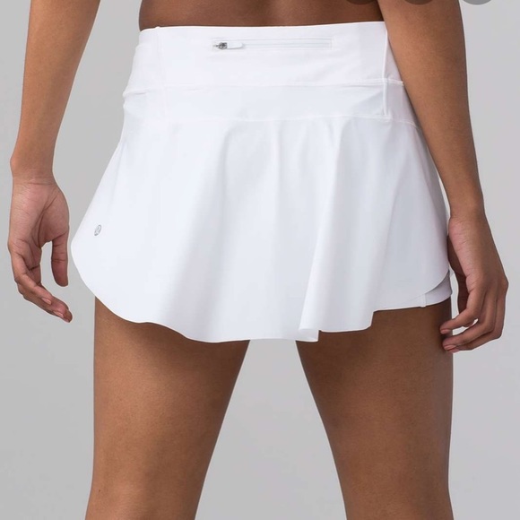 lululemon white tennis skirt size 2
